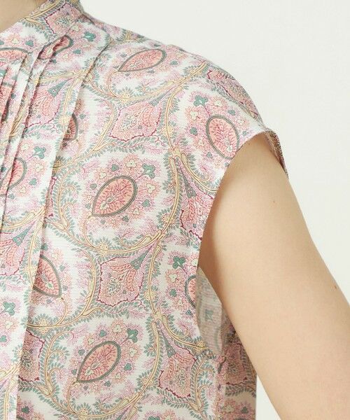 TOMORROWLAND / トゥモローランド シャツ・ブラウス | コットンシルクプリント ピンタックブラウス | 詳細7