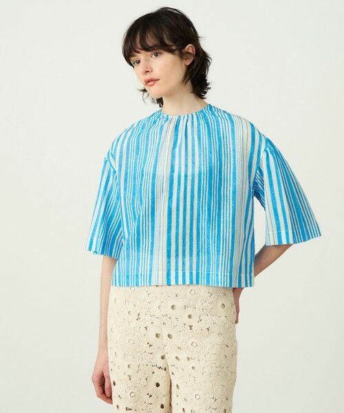 TOMORROWLAND / トゥモローランド シャツ・ブラウス | コットンシルクプリント プルオーバーブラウス | 詳細2