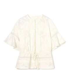 TOMORROWLAND / トゥモローランド シャツ・ブラウス | コットンナイロンカットジャカード フレアスリーブブラウス