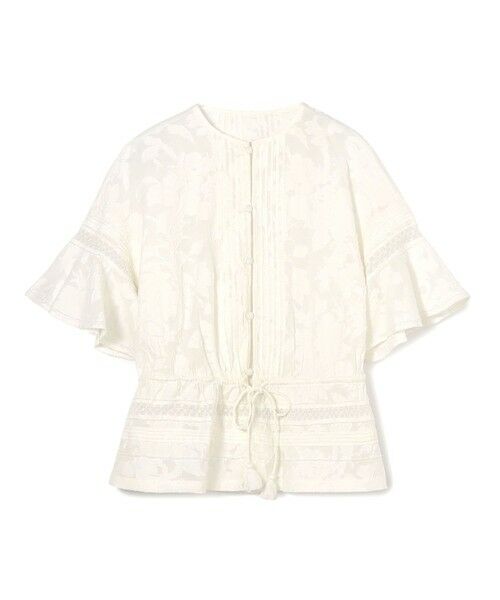 TOMORROWLAND / トゥモローランド シャツ・ブラウス | コットンナイロンカットジャカード フレアスリーブブラウス（11 ホワイト）