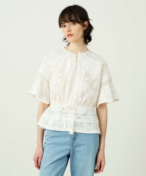 TOMORROWLAND / トゥモローランド シャツ・ブラウス | コットンナイロンカットジャカード フレアスリーブブラウス | 詳細2