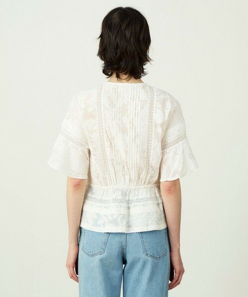 TOMORROWLAND / トゥモローランド シャツ・ブラウス | コットンナイロンカットジャカード フレアスリーブブラウス | 詳細4