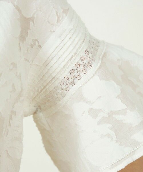 TOMORROWLAND / トゥモローランド シャツ・ブラウス | コットンナイロンカットジャカード フレアスリーブブラウス | 詳細8