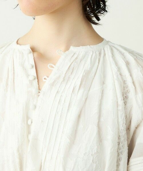 TOMORROWLAND / トゥモローランド ロング・マキシ丈ワンピース | コットンカットジャカード パフスリーブワンピース | 詳細4