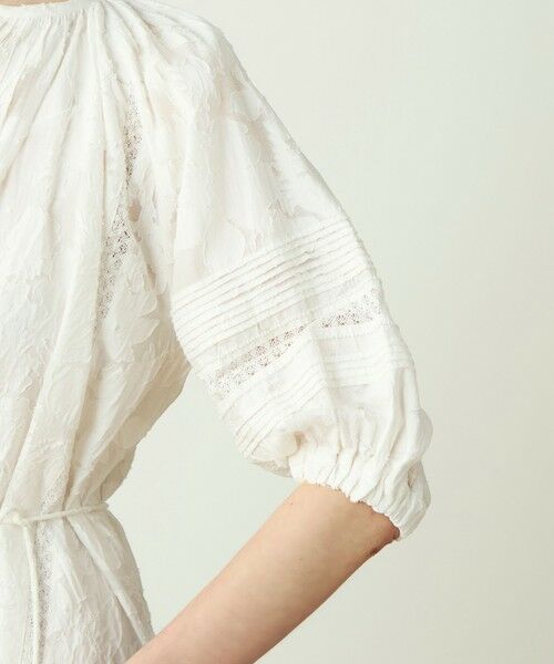 TOMORROWLAND / トゥモローランド ロング・マキシ丈ワンピース | コットンカットジャカード パフスリーブワンピース | 詳細6