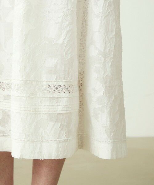 TOMORROWLAND / トゥモローランド ロング・マキシ丈ワンピース | コットンカットジャカード パフスリーブワンピース | 詳細7