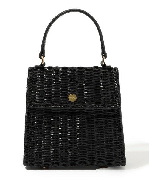 TOMORROWLAND / トゥモローランド かごバック | SOULEIADO ラタン スクエアバッグ（19 ブラック）