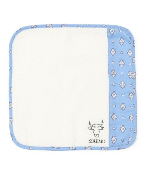 TOMORROWLAND / トゥモローランド ハンカチ | SOULEIADO プリントコンビ ハンドタオル（62 ライトブルー系）