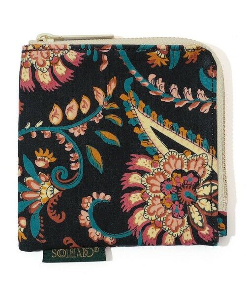 TOMORROWLAND / トゥモローランド ポーチ | 【WEB限定】SOULEIADO コットン フラットポーチ（18 ブラック系）