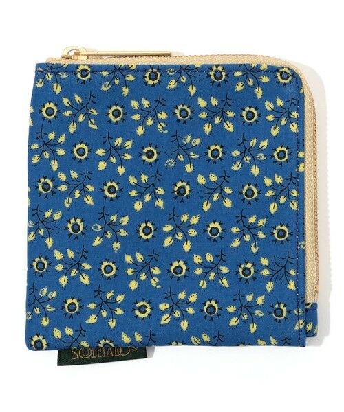TOMORROWLAND / トゥモローランド ポーチ | 【WEB限定】SOULEIADO コットン フラットポーチ（64 ブルー系）