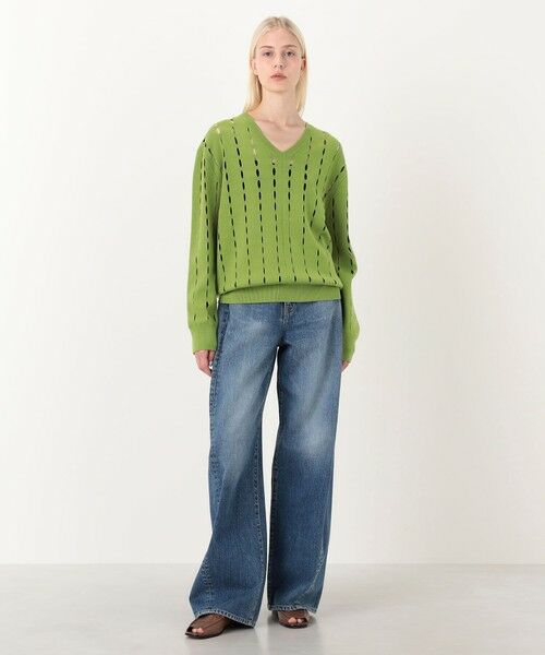 TOMORROWLAND / トゥモローランド ニット・セーター | ZANKOV ADRIEN ウール オープンワークニット | 詳細1