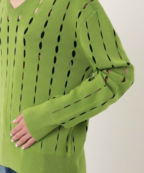 TOMORROWLAND / トゥモローランド ニット・セーター | ZANKOV ADRIEN ウール オープンワークニット | 詳細7