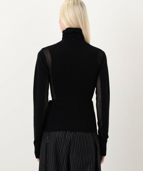 TOMORROWLAND / トゥモローランド ニット・セーター | diotima Merino Mesh Stripe メッシュコンビ タートルネックニット | 詳細4