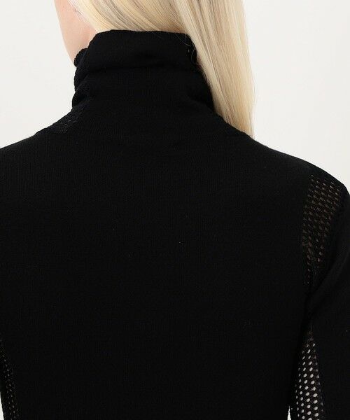 TOMORROWLAND / トゥモローランド ニット・セーター | diotima Merino Mesh Stripe メッシュコンビ タートルネックニット | 詳細6