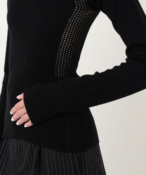 TOMORROWLAND / トゥモローランド ニット・セーター | diotima Merino Mesh Stripe メッシュコンビ タートルネックニット | 詳細7