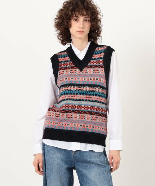 TOMORROWLAND / トゥモローランド ニット・セーター | 【別注】Redeux FAIR ISLE VEST フェアアイル ニットベスト | 詳細2