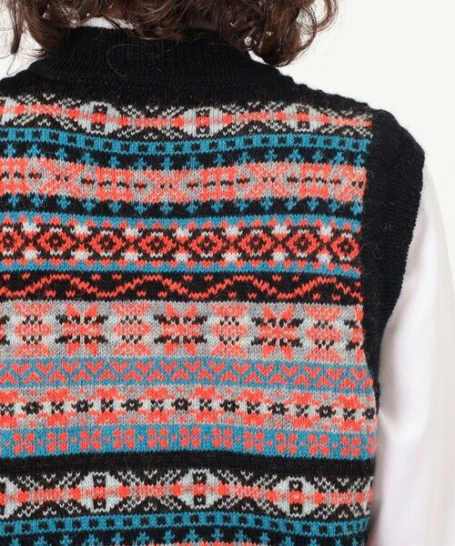 TOMORROWLAND / トゥモローランド ニット・セーター | 【別注】Redeux FAIR ISLE VEST フェアアイル ニットベスト | 詳細6