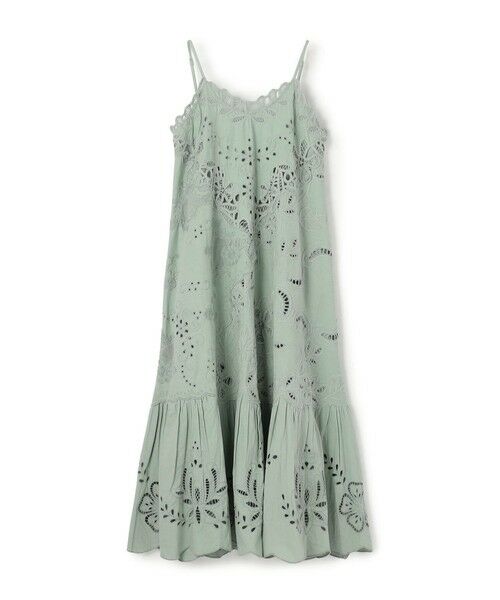 TOMORROWLAND / トゥモローランド ロング・マキシ丈ワンピース | SEA NEW YORK IYLA SOUTACHE SLIP DRESS カットワークレース キャミソールドレス（62 ライトブルー系）