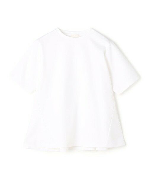 TOMORROWLAND / トゥモローランド Tシャツ | スーピマモクロディ ペプラムTシャツ（11 ホワイト）