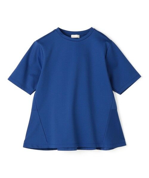 TOMORROWLAND / トゥモローランド Tシャツ | スーピマモクロディ ペプラムTシャツ（67 ブルー）