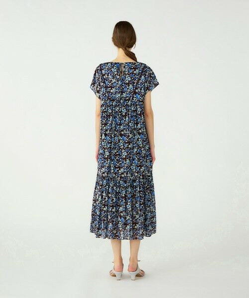 TOMORROWLAND / トゥモローランド ミニ丈・ひざ丈ワンピース | リルフラワープリント ティアードワンピース | 詳細3