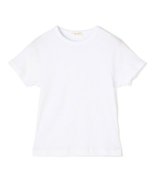 TOMORROWLAND / トゥモローランド Tシャツ | スモールライトリブ ラグランスリーブプルオーバー（11 ホワイト）