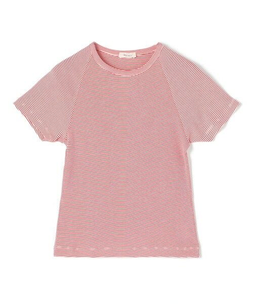 TOMORROWLAND / トゥモローランド Tシャツ | スモールライトリブ ラグランスリーブプルオーバー（36 レッド系）