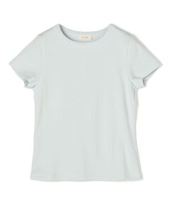 TOMORROWLAND / トゥモローランド Tシャツ | ソフトサーキュラーリブ ショートスリーブプルオーバー