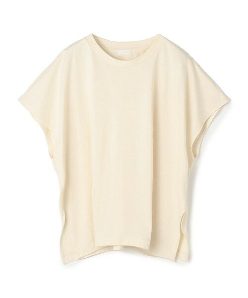 TOMORROWLAND / トゥモローランド Tシャツ | ファインコットン ワイドプルオーバー（41 ライトベージュ）