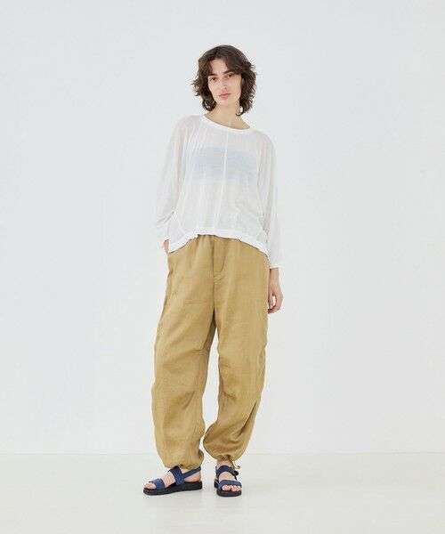 TOMORROWLAND / トゥモローランド その他パンツ | ラミーサテン ニータックパンツ | 詳細1