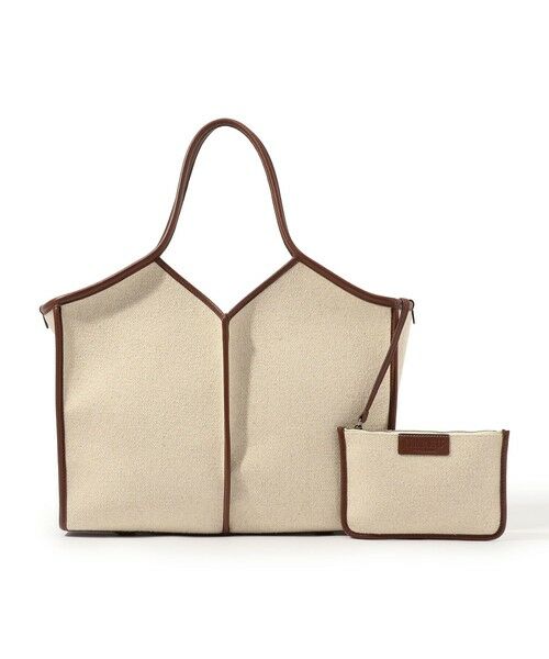 TOMORROWLAND / トゥモローランド トートバッグ | HEREU CALELLA SQUARED MEDIUM CANVAS トートバッグ（42 ライトベージュ系）