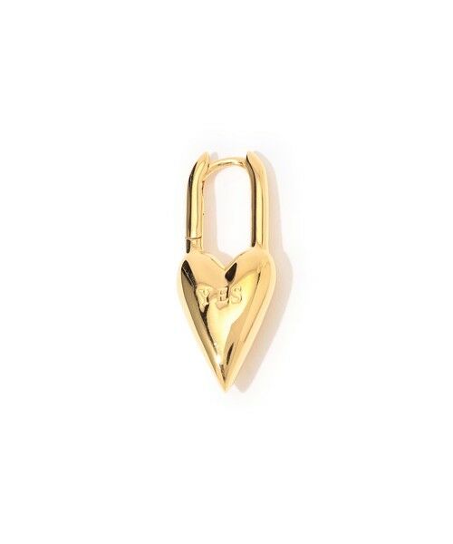 TOMORROWLAND / トゥモローランド ピアス・イヤリング | avgvst Yes-No Heart Lock ゴールド 片耳ピアス | 詳細1