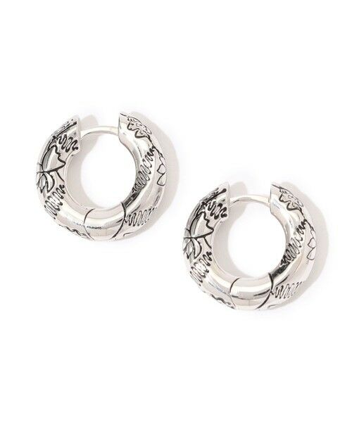 TOMORROWLAND / トゥモローランド ピアス・イヤリング | avgvst Black Millefleurs Hoop ピアス | 詳細1