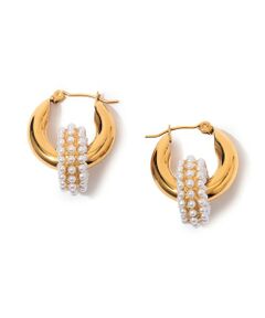 TOMORROWLAND / トゥモローランド ピアス・イヤリング | Kenneth Jay Lane pearl ring ピアス