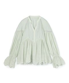 TOMORROWLAND / トゥモローランド シャツ・ブラウス | ne Quittez pas Cotton Voile Gather ブラウス
