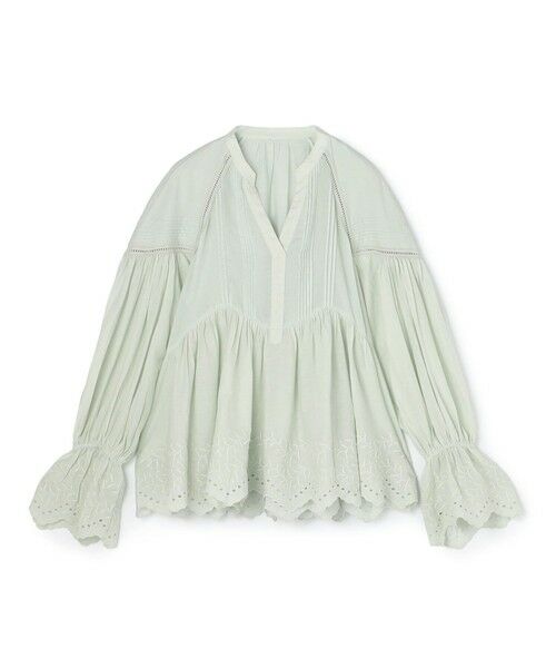 TOMORROWLAND / トゥモローランド シャツ・ブラウス | ne Quittez pas Cotton Voile Gather ブラウス（61 ミント）