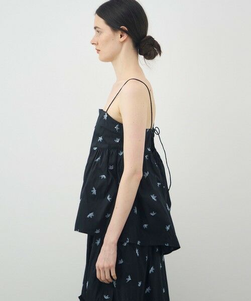 TOMORROWLAND / トゥモローランド キャミソール・チューブトップ | 【別注】ne Quittez pas BLACK Camisole Embroidery トップス | 詳細3