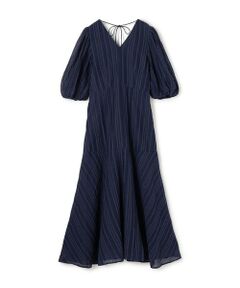 TOMORROWLAND / トゥモローランド ロング・マキシ丈ワンピース | ne Quittez pas Cotton Organza Ladder Cifre Flare ドレス