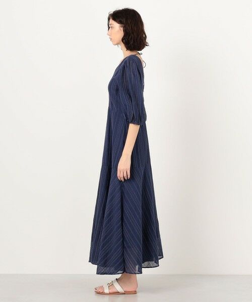 TOMORROWLAND / トゥモローランド ロング・マキシ丈ワンピース | ne Quittez pas Cotton Organza Ladder Cifre Flare ドレス | 詳細2