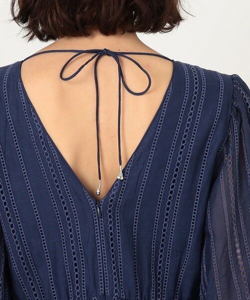 TOMORROWLAND / トゥモローランド ロング・マキシ丈ワンピース | ne Quittez pas Cotton Organza Ladder Cifre Flare ドレス | 詳細5