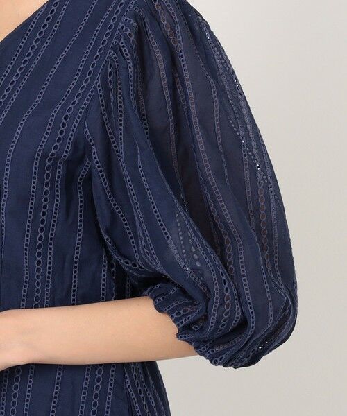 TOMORROWLAND / トゥモローランド ロング・マキシ丈ワンピース | ne Quittez pas Cotton Organza Ladder Cifre Flare ドレス | 詳細7