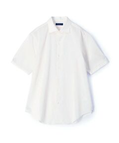 TOMORROWLAND / トゥモローランド シャツ・ブラウス | コットンウール ショートポイントワイドスプレッド ハーフスリーブシャツ