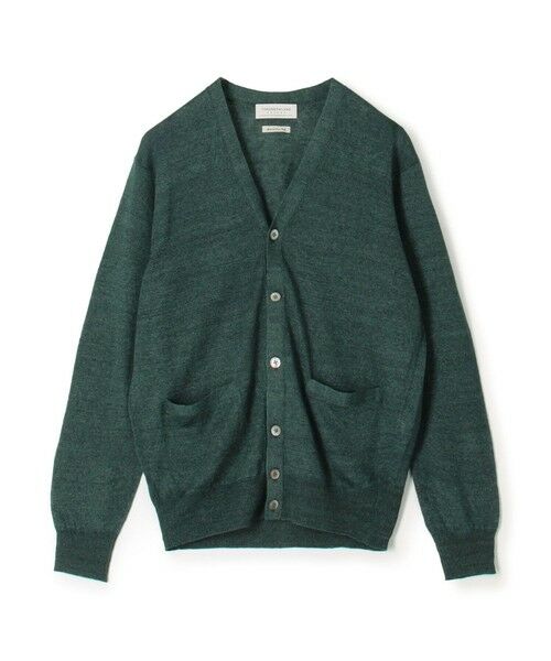 TOMORROWLAND / トゥモローランド カーディガン・ボレロ | TOMORROWLAND tricot ティントリネン Vネックカーディガン（57 グリーン）
