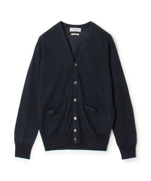 TOMORROWLAND / トゥモローランド カーディガン・ボレロ | TOMORROWLAND tricot ティントリネン Vネックカーディガン（69 ネイビー）