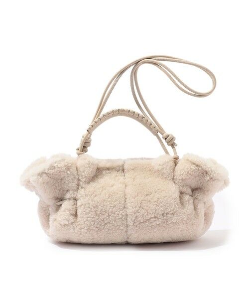 TOMORROWLAND / トゥモローランド ハンドバッグ | HEREU Arta Mini Curly Shearling ムートンバッグ(13 ライトグレー)