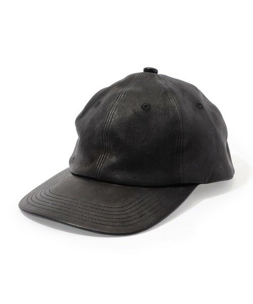 TOMORROWLAND / トゥモローランド キャップ | KIJIMA TAKAYUKI DEERSKIN 6PANEL ディアレザーキャップ(19 ブラック)