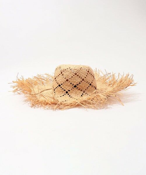 TOMORROWLAND / トゥモローランド ハット | KIJIMA TAKAYUKI RAFFIA ARGYLE WIDE BRIM HAT ラフィアハット | 詳細3