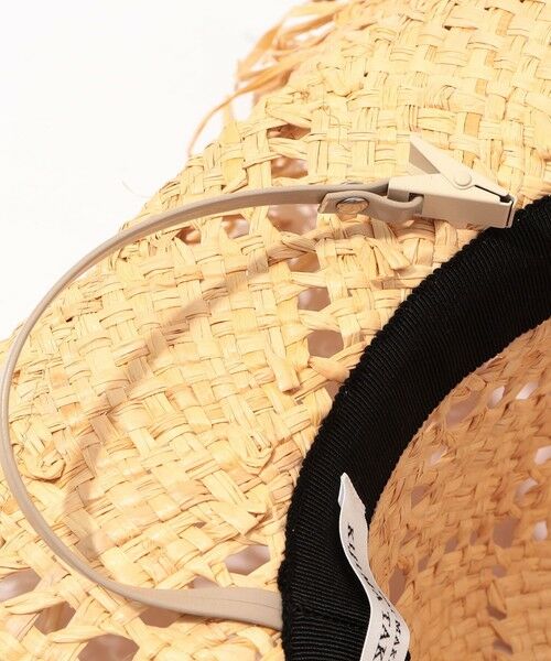 TOMORROWLAND / トゥモローランド ハット | KIJIMA TAKAYUKI RAFFIA ARGYLE WIDE BRIM HAT ラフィアハット | 詳細5