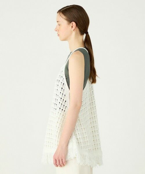 TOMORROWLAND / トゥモローランド ニット・セーター | スパンコールビッグメッシュ キャミソールチュニック | 詳細3