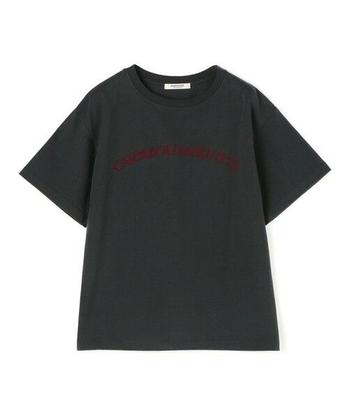 TOMORROWLAND / トゥモローランド Tシャツ | コットンロゴプリント Tシャツ（19 チャコール）